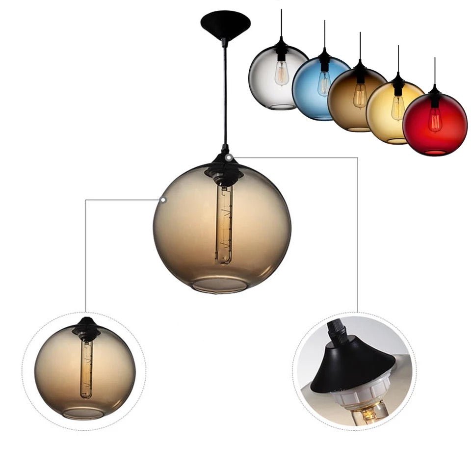 Ascoli | Glass Pendant Light - ELVI HOME