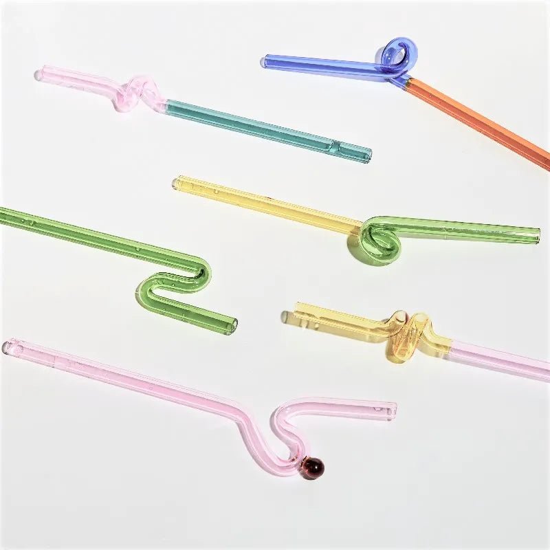 Colorful Glass Straws - ELVI HOME