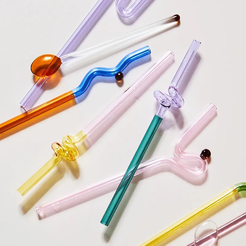 Colorful Glass Straws - ELVI HOME