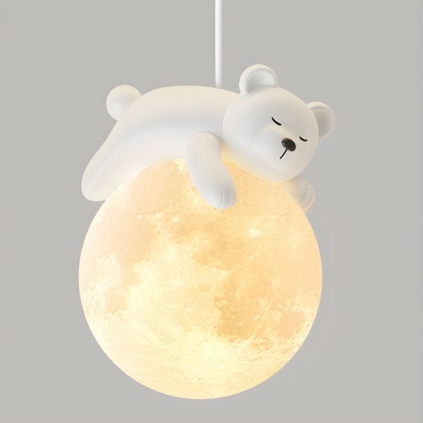 Cute Animal - Shaped Moon Pendant Light - ELVI HOME