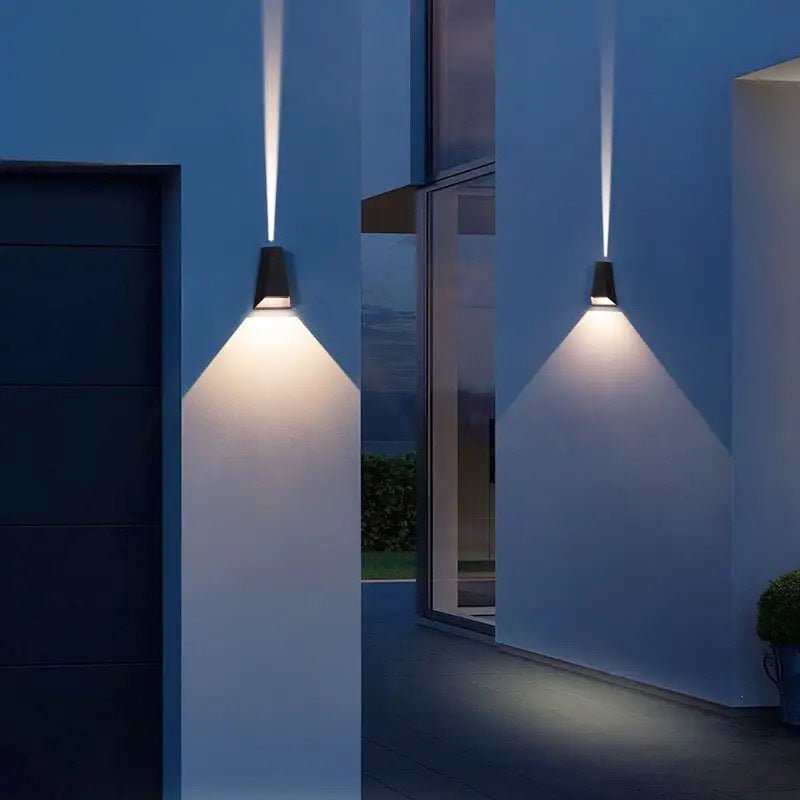 Emil | Sleek Modern LED Outdoor UP / DOWN Wall Sconce - ELVI HOME