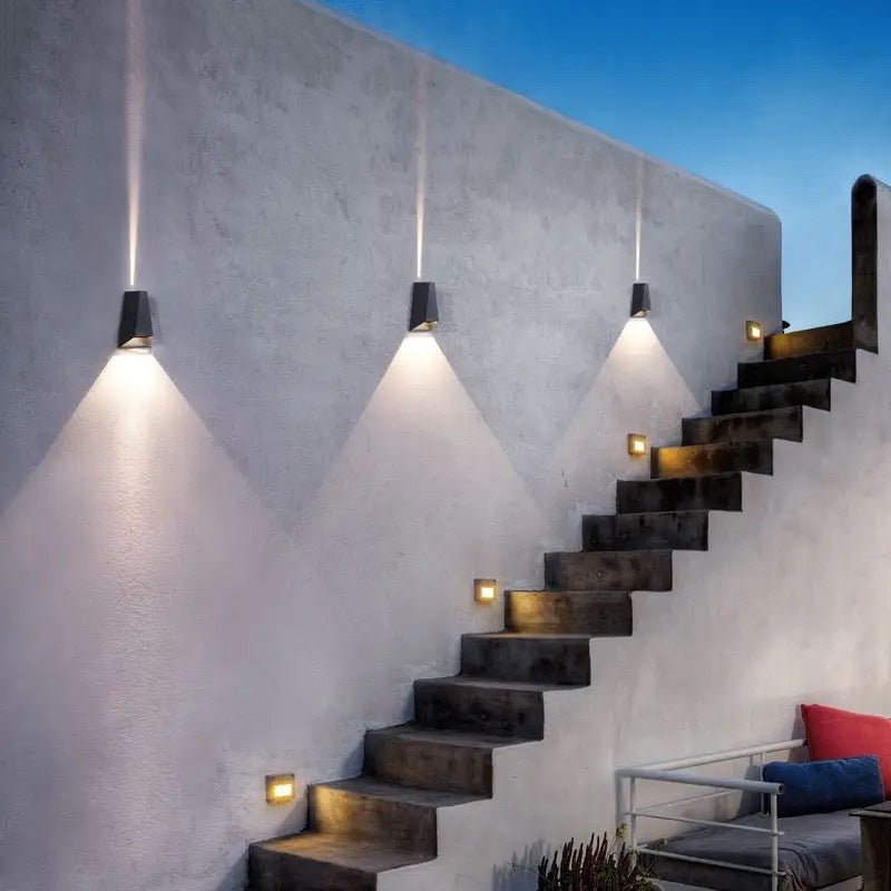 Emil | Sleek Modern LED Outdoor UP / DOWN Wall Sconce - ELVI HOME