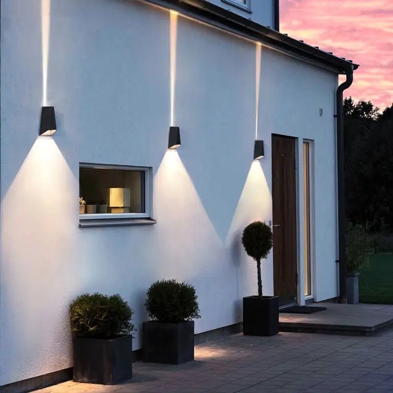 Emil | Sleek Modern LED Outdoor UP / DOWN Wall Sconce - ELVI HOME