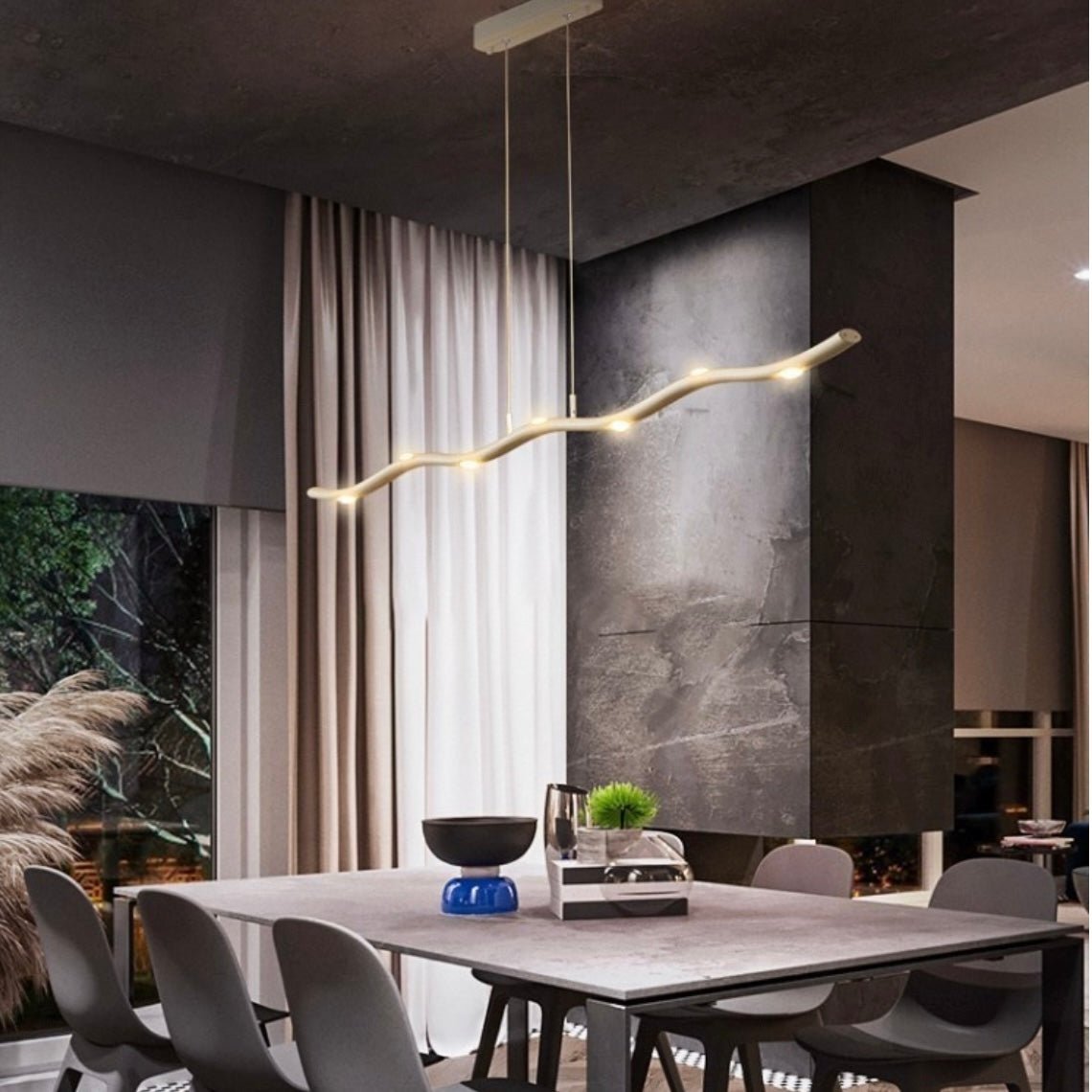 Etoile | LED Linear Pendant Light - ELVI HOME