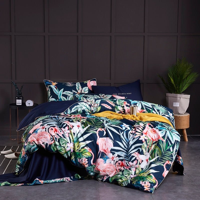 Flamingo | Egyptian Cotton Duvet Cover Set - ELVI HOME