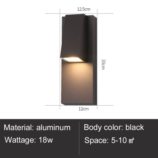 Graham | Outdoor LED Wall Light - ELVI HOME