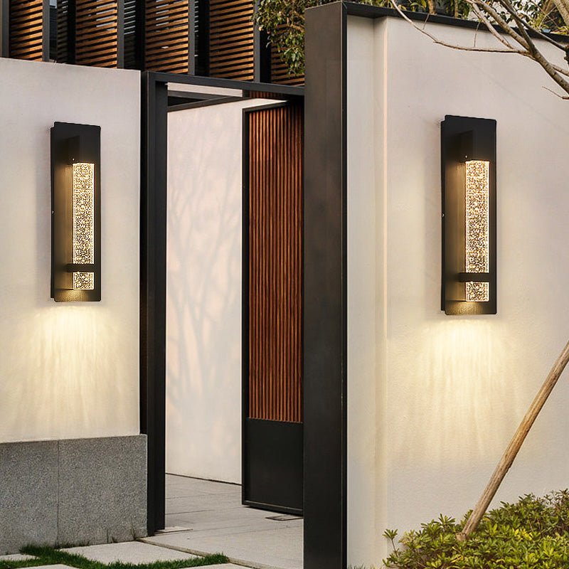 Gunnar | Bubble Glass Outdoor IP65 Wall Sconce - ELVI HOME