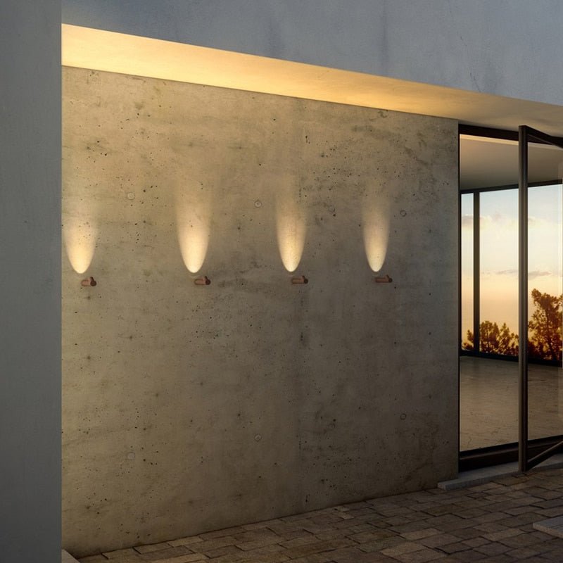 Hugo | Modern Outdoor Waterproof Wall Lamp - ELVI HOME