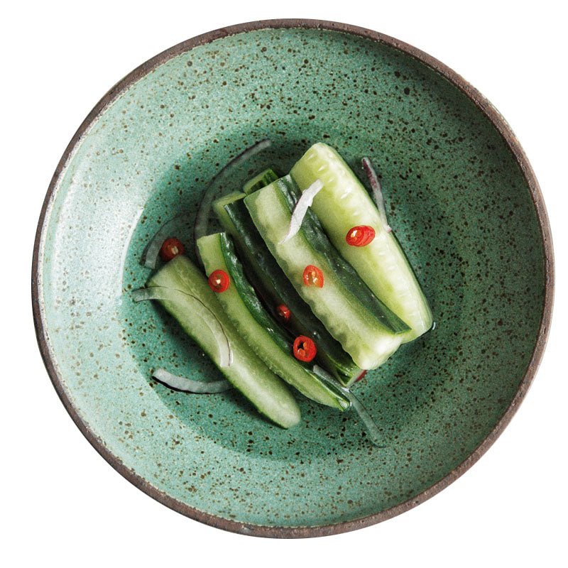 Jade Green | Glazed Stoneware Dinnerware - ELVI HOME