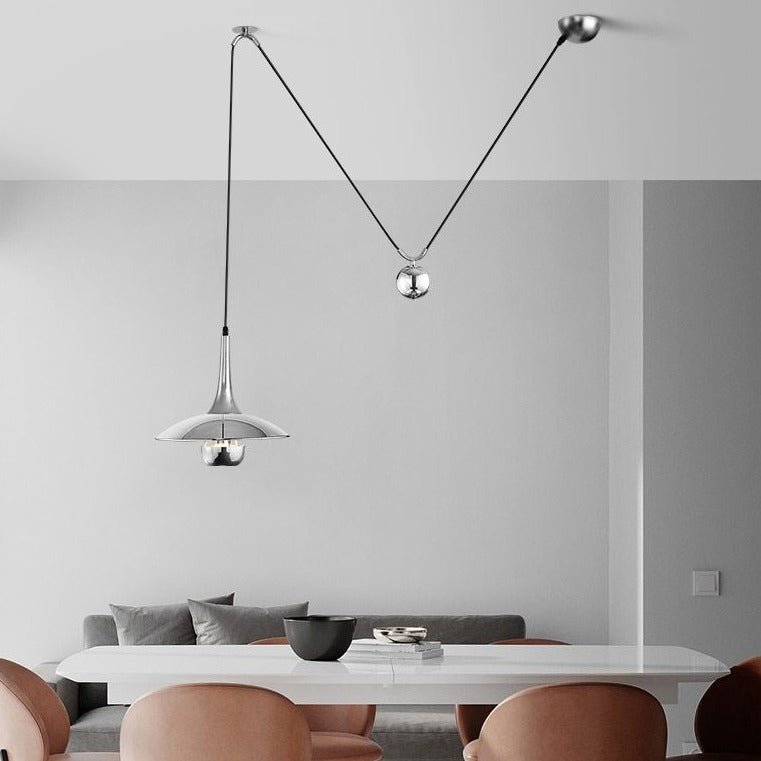 Jumi | Chrome Pendant Light - ELVI HOME