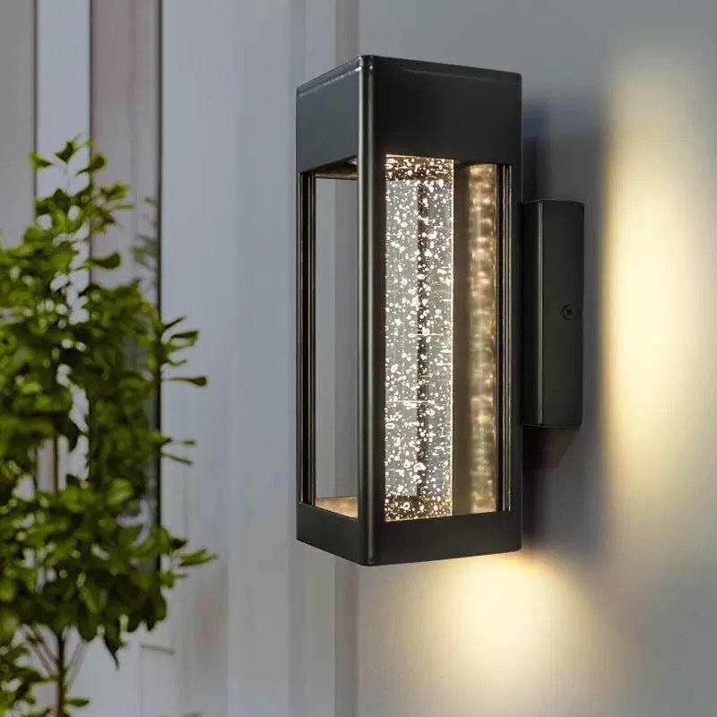 Kaya | Outdoor Bubble Glass Wall Sconce - ELVI HOME