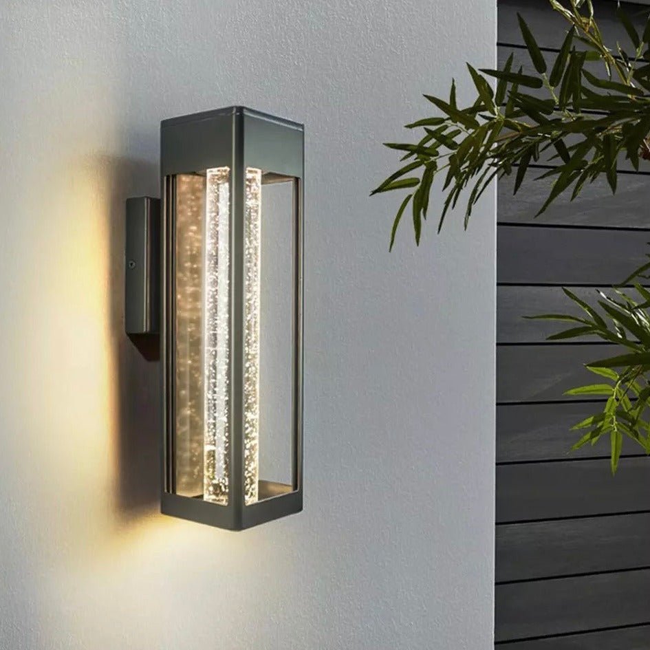 Kaya | Outdoor Bubble Glass Wall Sconce - ELVI HOME