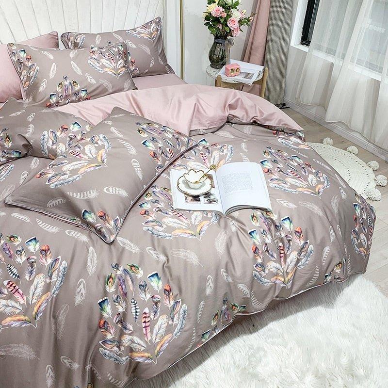 Marika | Soft Egyptian Cotton Duvet Cover Set - ELVI HOME