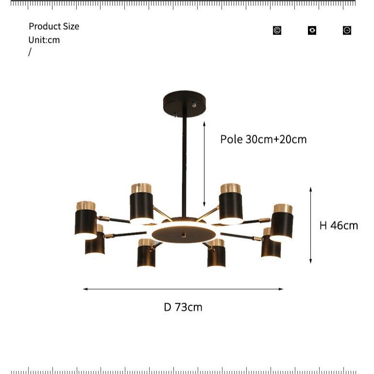 Melissa | LED Chandelier - ELVI HOME