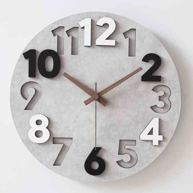 Modern 3D Wall Clock - ELVI HOME