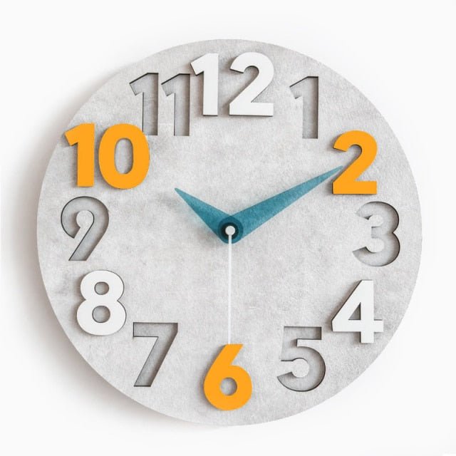 Modern 3D Wall Clock - ELVI HOME