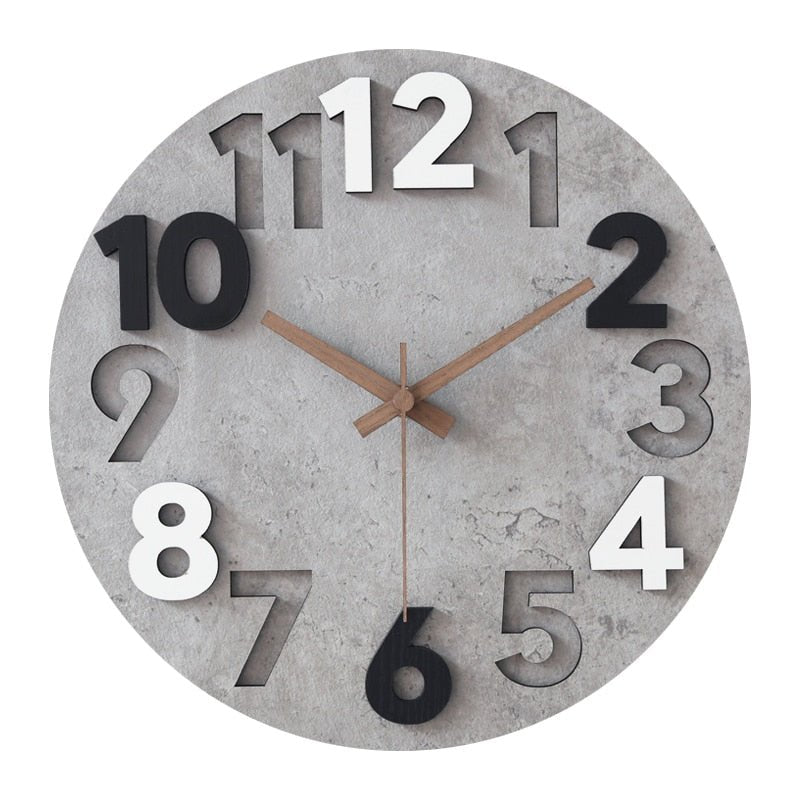 Modern 3D Wall Clock - ELVI HOME