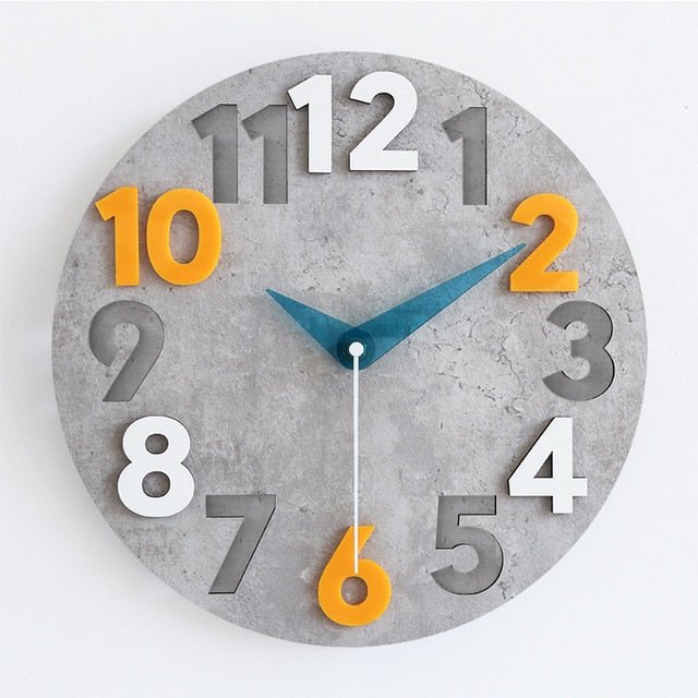 Modern 3D Wall Clock - ELVI HOME