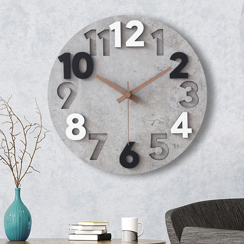 Modern 3D Wall Clock - ELVI HOME