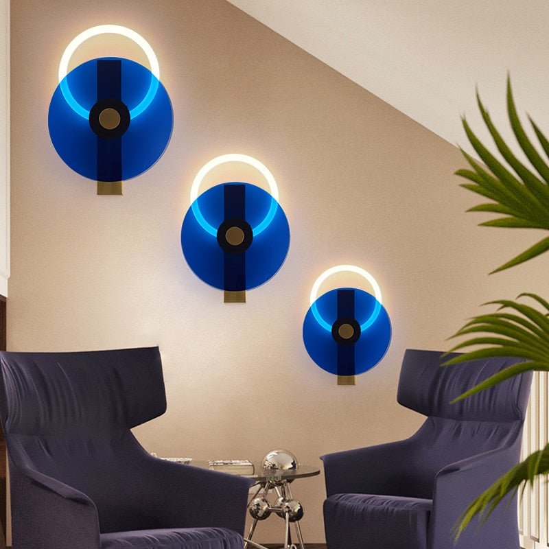 Modern Disc Shaped LED Wall Sconce - ELVI HOME