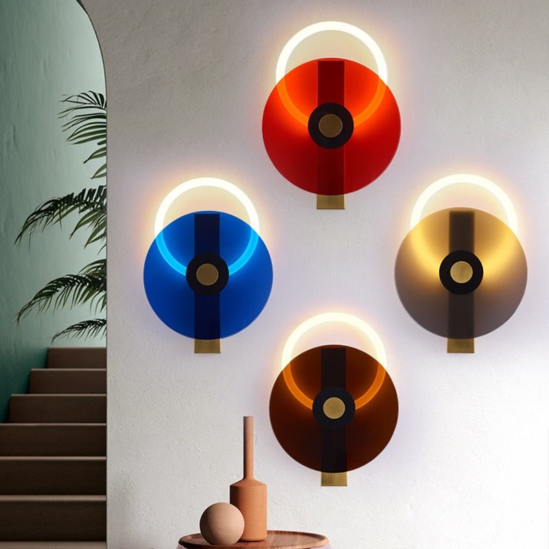 Modern Disc Shaped LED Wall Sconce - ELVI HOME