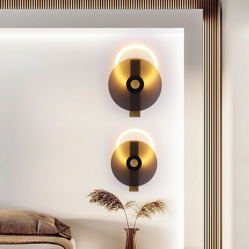 Modern Disc Shaped LED Wall Sconce - ELVI HOME