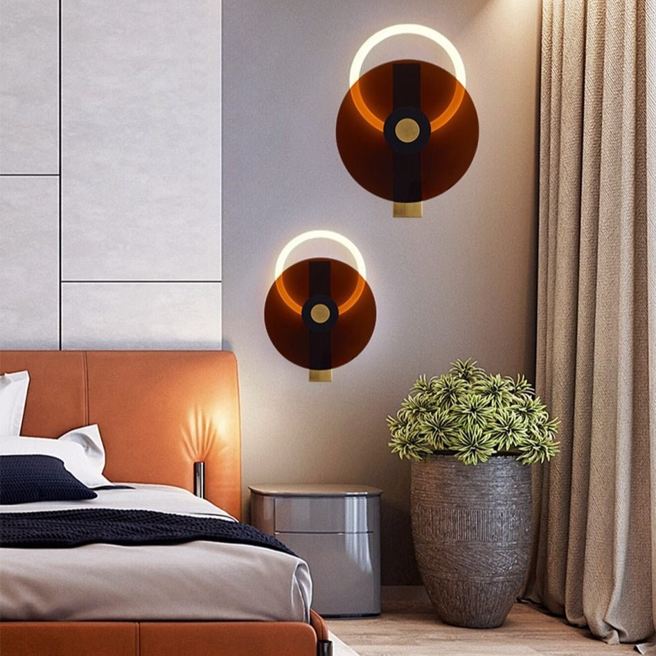 Modern Disc Shaped LED Wall Sconce - ELVI HOME