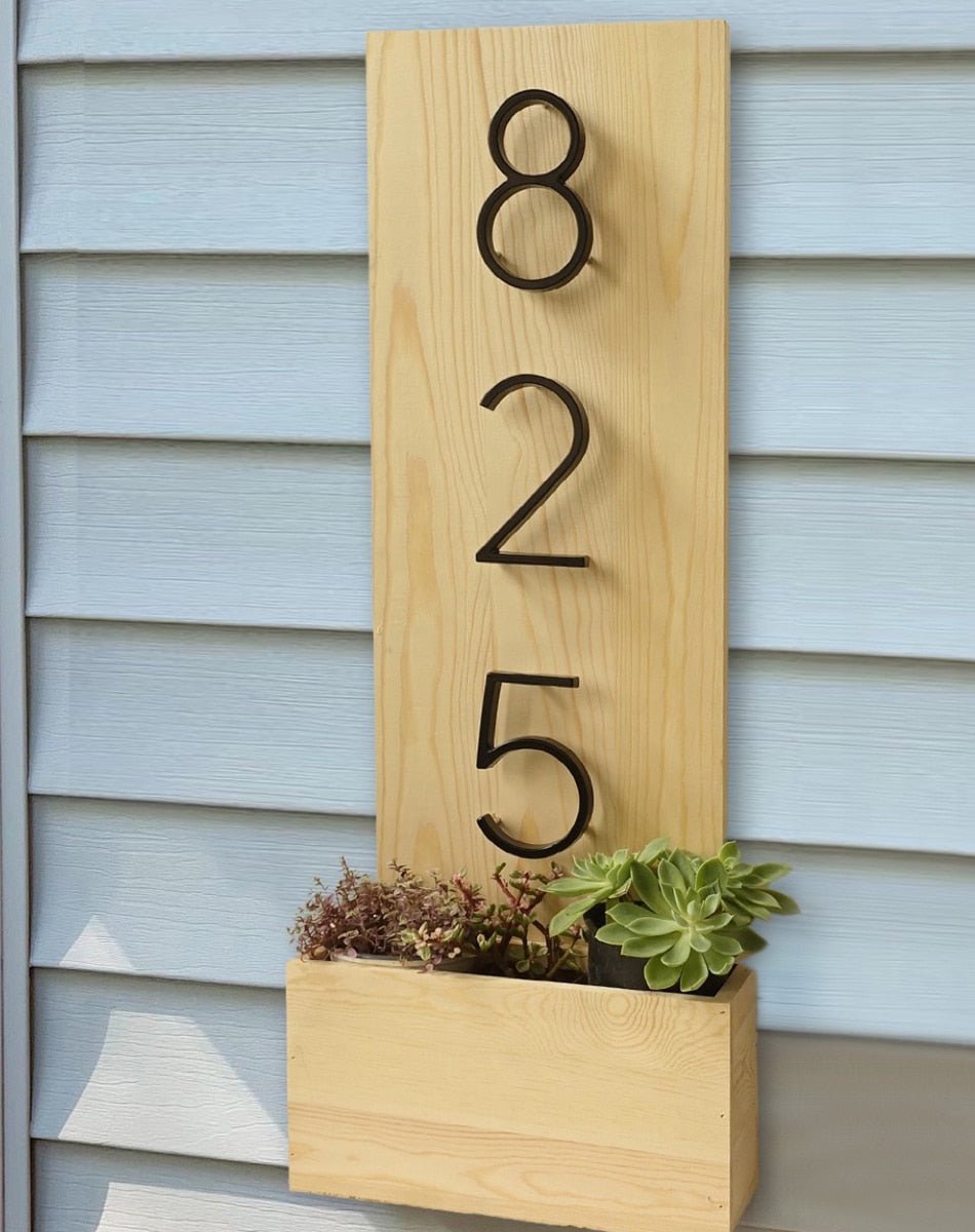 Modern House Number - ELVI HOME