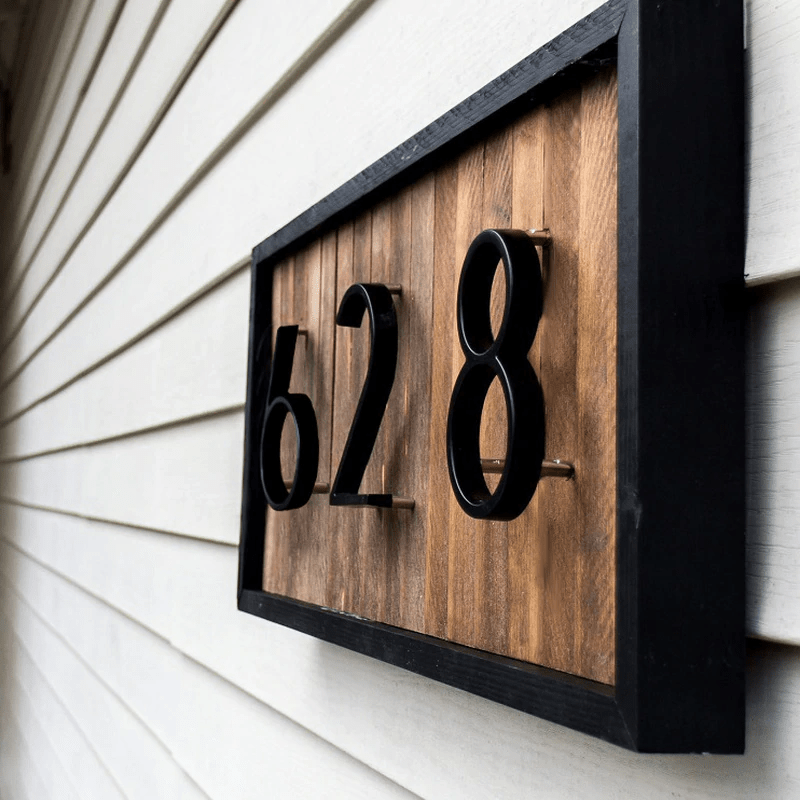 Modern House Number - ELVI HOME