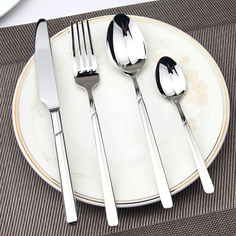 Myla | Silver Cutlery Set of 24 - ELVI HOME