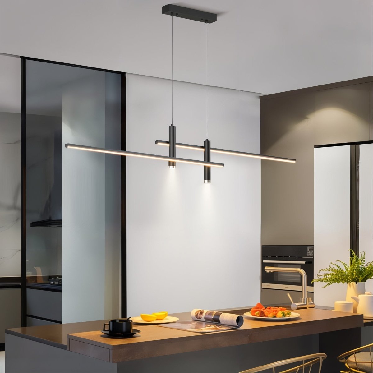 Otto | LED Linear Suspension Pendant Light - ELVI HOME