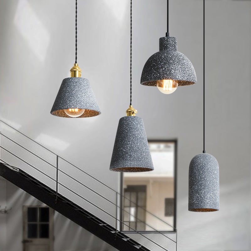 Petra | Loft Cement Pendant Lights - ELVI HOME