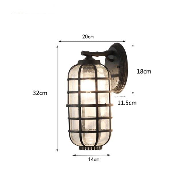 Retro Waterproof Outdoor Wall Light - ELVI HOME