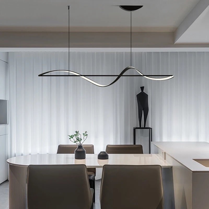 Wave | LED Linear Suspension Light - ELVI HOME