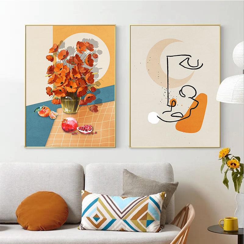 Abstract Line Figures | Canvas Print