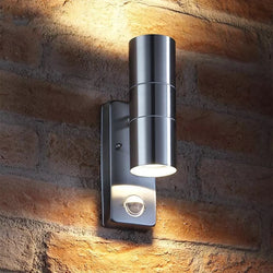 Cylinder | Motion Sensor Outdoor Wall Light