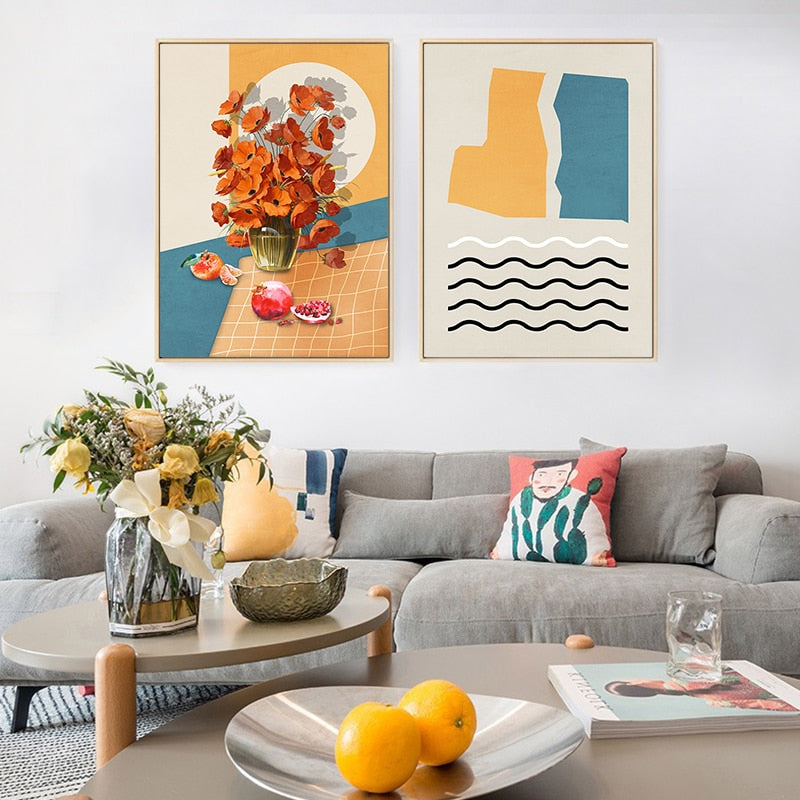 Abstract Line Figures | Canvas Print