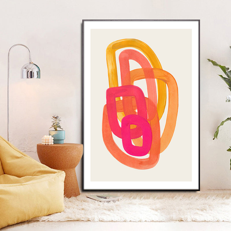 Abstract Mid-Century Watercolor | Canvas Print
