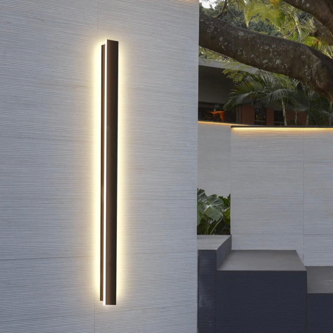 ELVI | Outdoor Long Strip Modern Wall Sconce Light