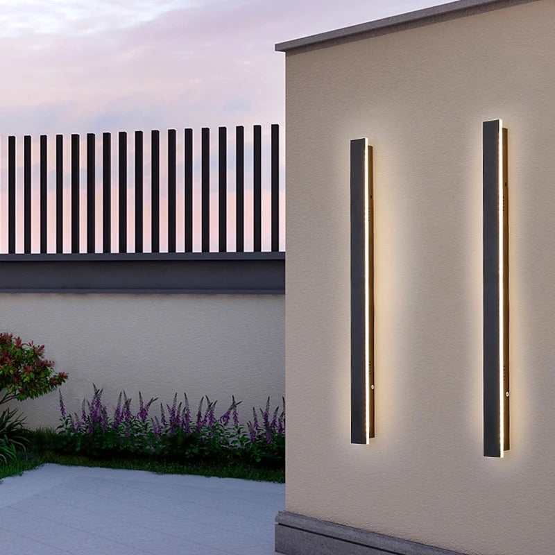 ELVI | Outdoor Long Strip Modern Wall Sconce Light