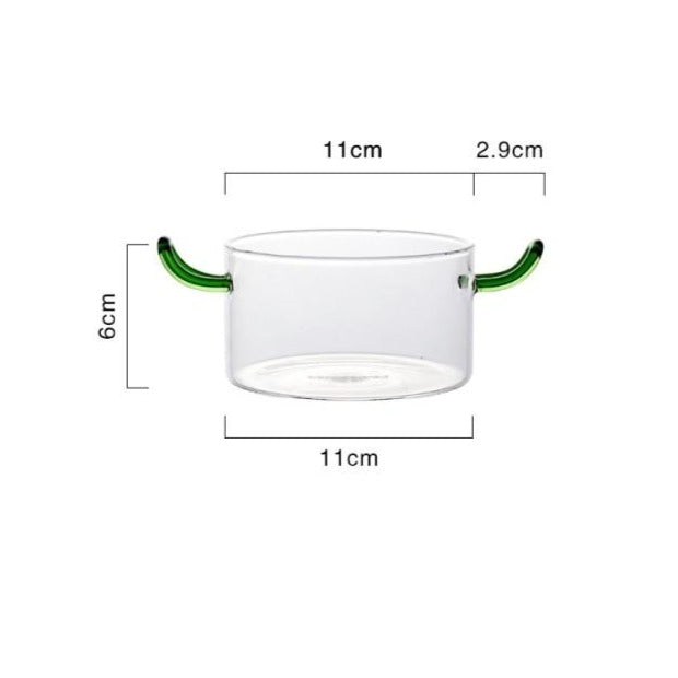 Heat-Resistant Borosilicate Bowl