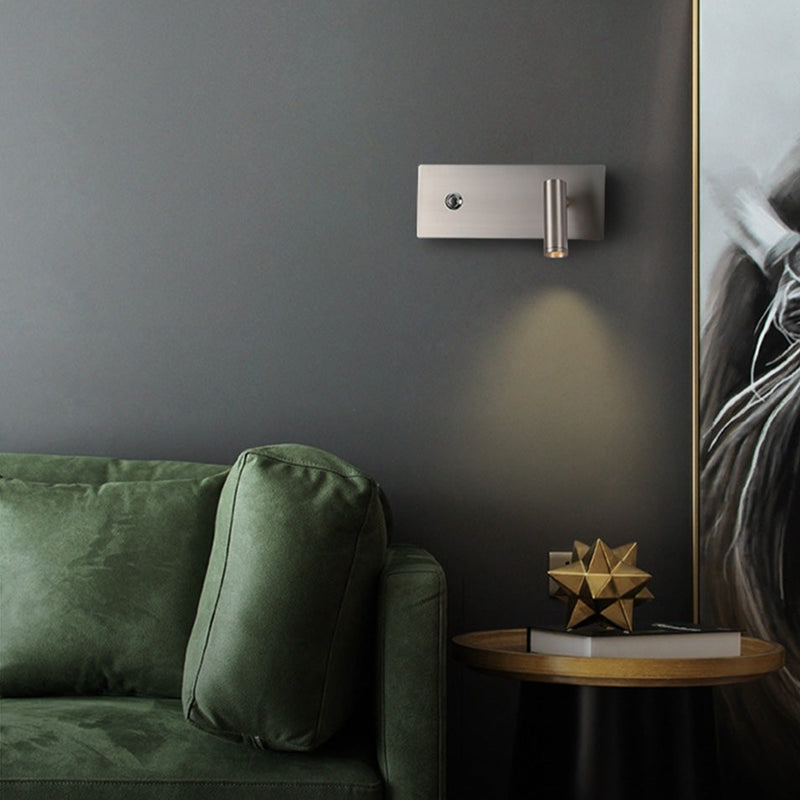 Kurtis | Nickel LED Dimmable Reading Wall Light