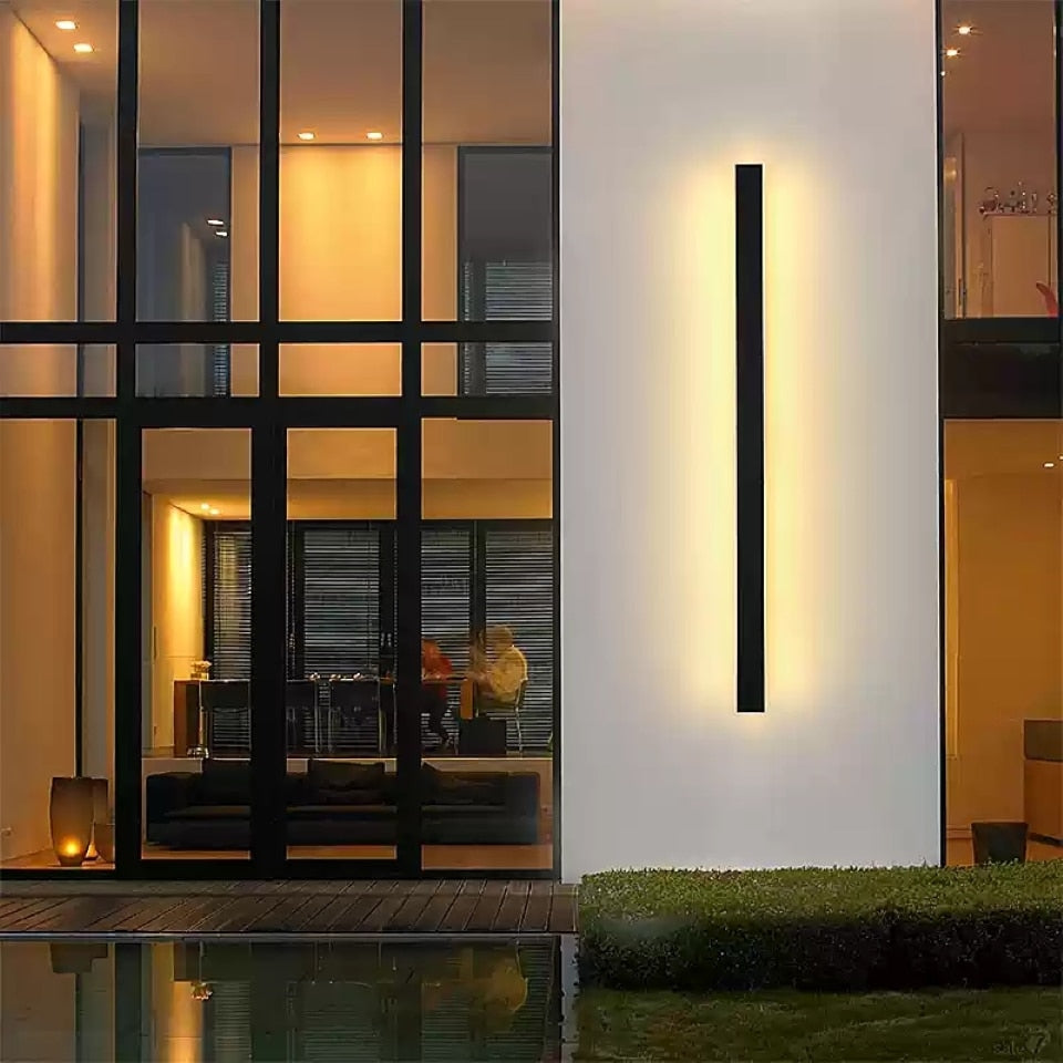 ELVI | Outdoor Long Strip Modern Wall Sconce Light