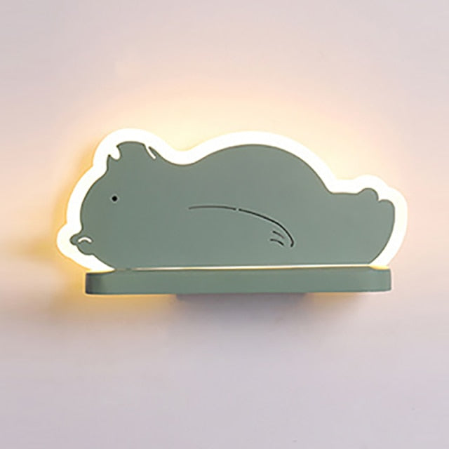Cartoon LED Wall Lamp with Shelf