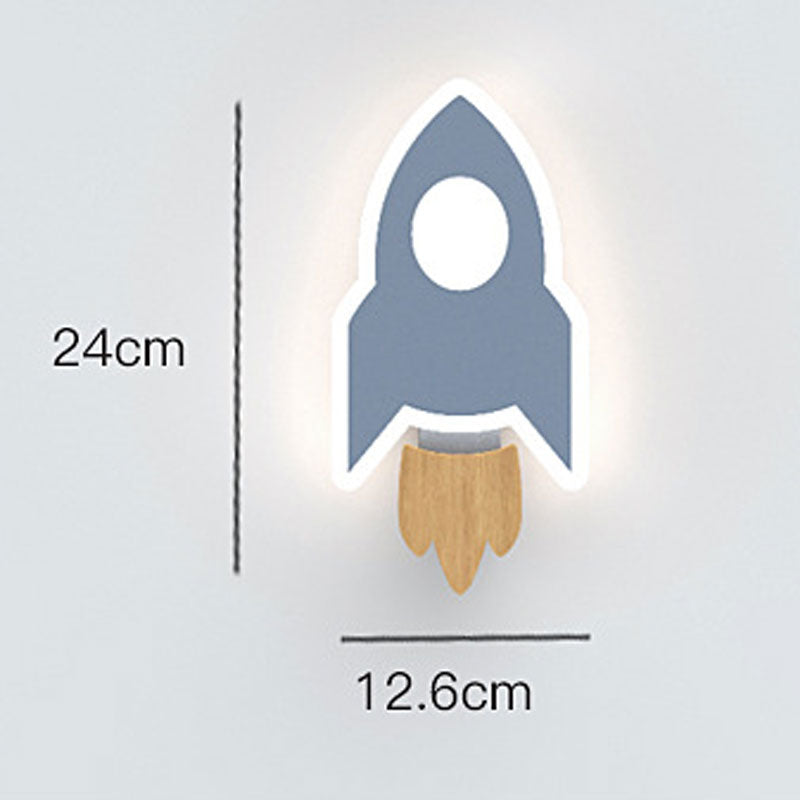Mini Rocket | Acrylic LED Wall Lamp